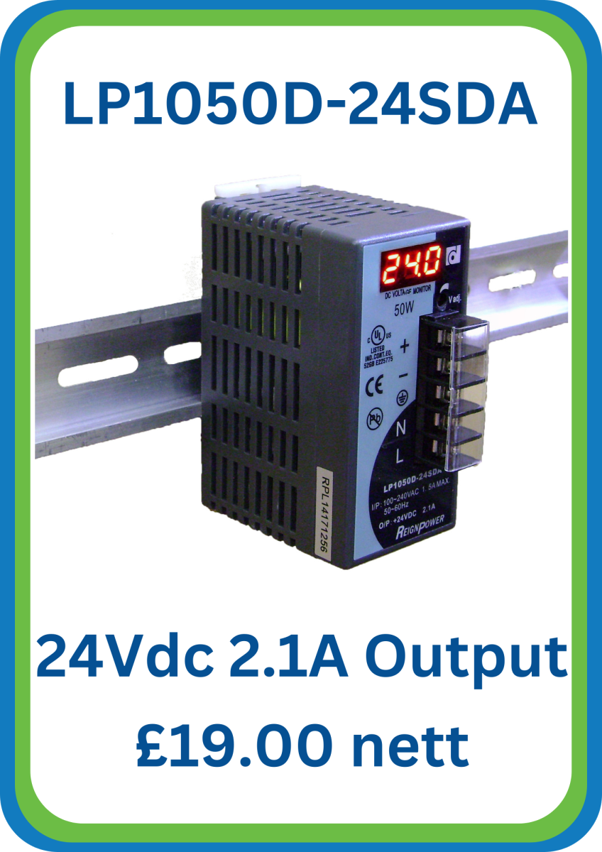 LP1050D-24SDA 24Vdc 2.1A Power Supply for £19.00 excluding VAT